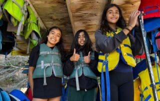 sep2026-camp-06 Students in life jackets ready for canoeing